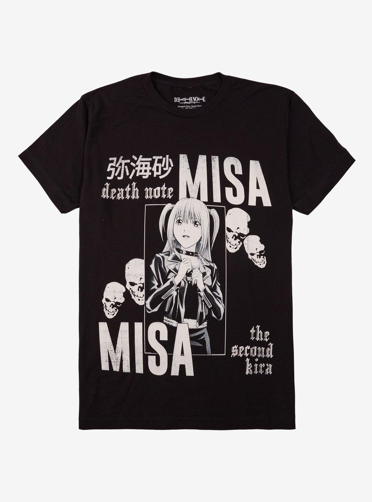Death Note Misa Kanji Black & White Tee
