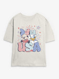 Disney Minnie Mouse & Daisy Duck USA Celebration Girls Skimmer T-Shirt