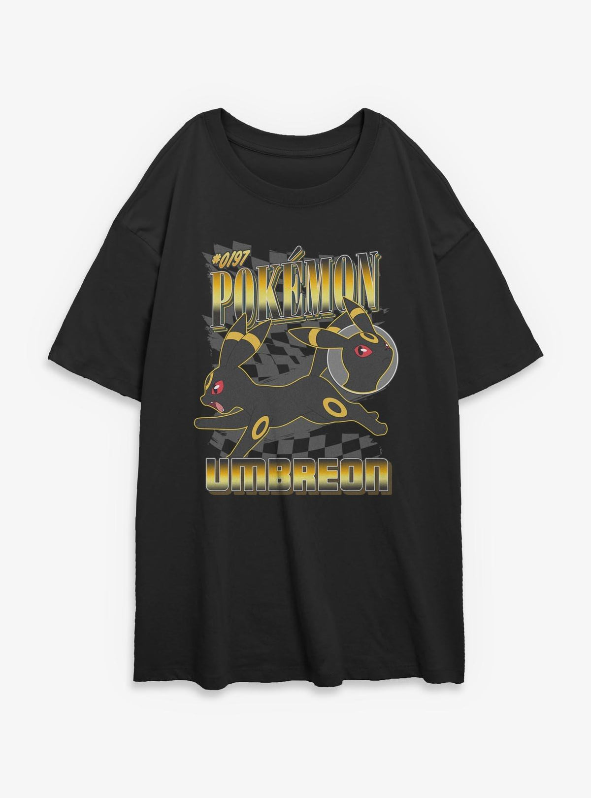 Pokemon Umbreon Racing Girls Oversized T-Shirt