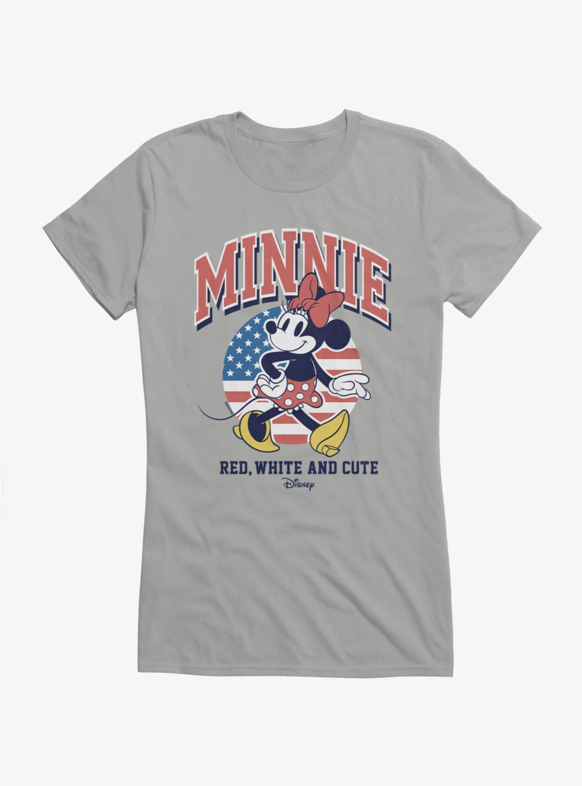 Disney Minnie Mouse Red, White And Cute Girls T-Shirt
