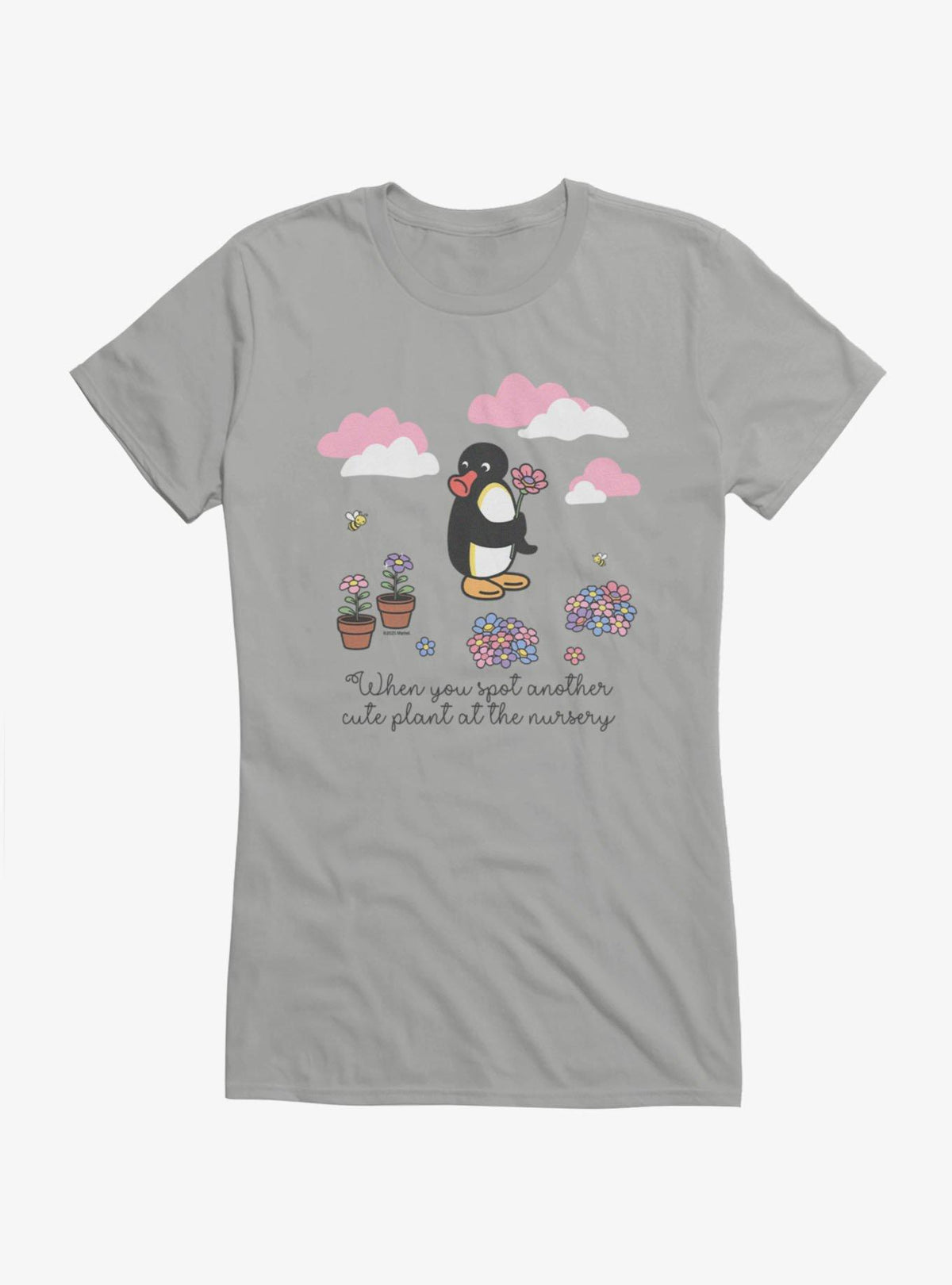 Pingu When You Spot Another Cute Plant Girls T-Shirt