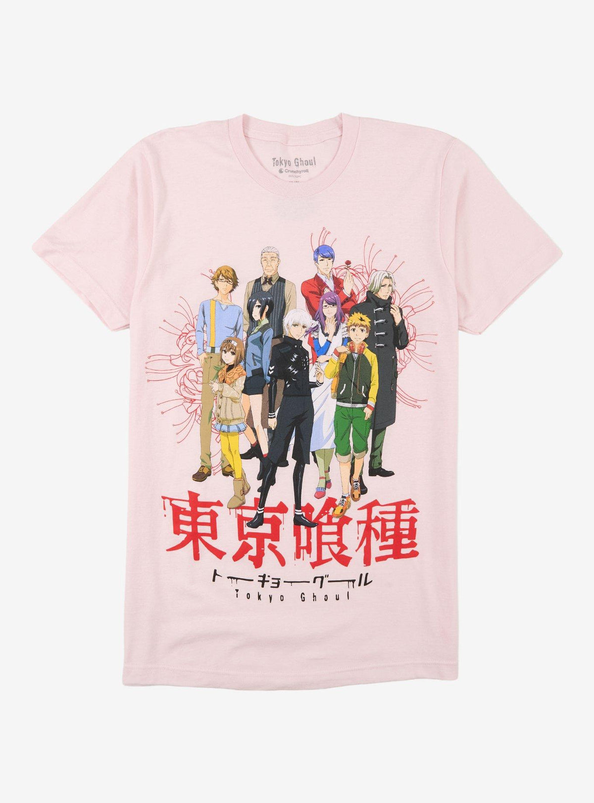 Tokyo Ghoul Group Pink T-Shirt