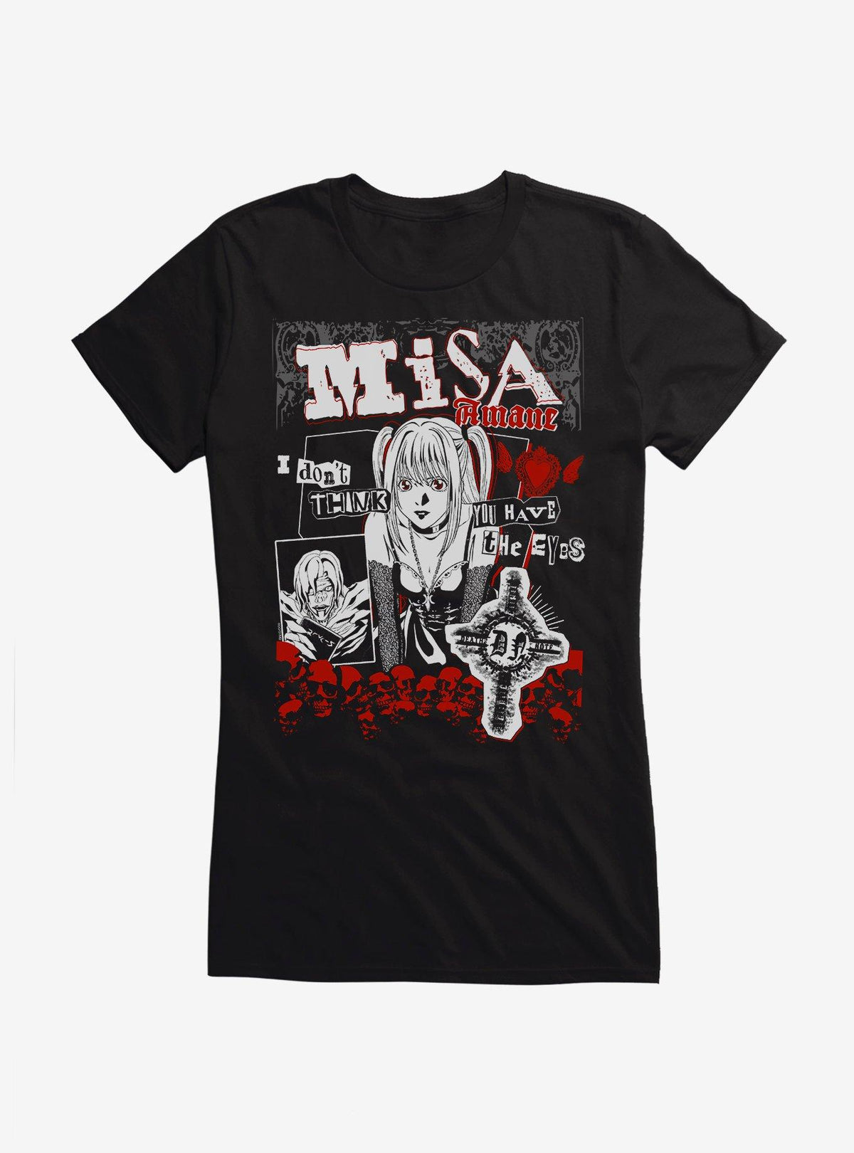 Death Note Misa Amane Punk Girls T-Shirt