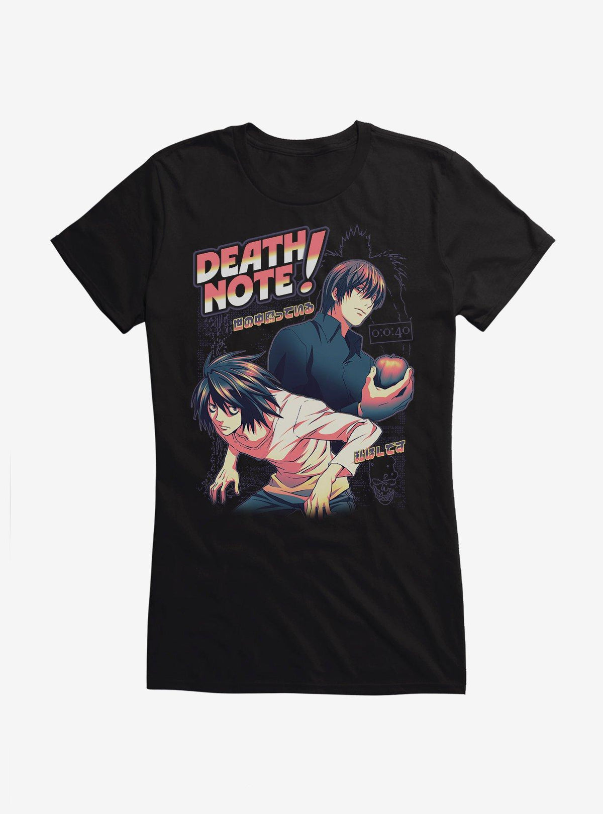 Death Note L And Light Collage Girls T-Shirt
