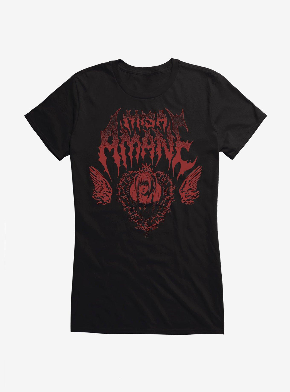 Death Note Misa Heavy Metal Font Girls T-Shirt