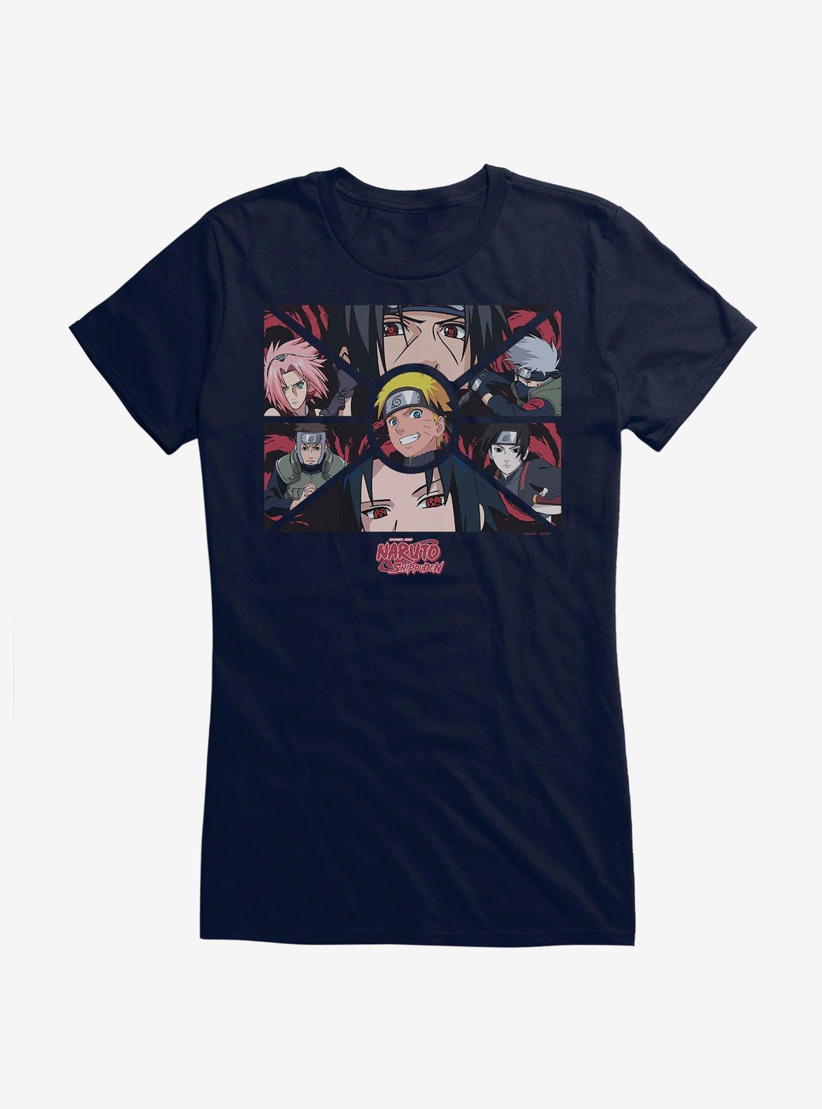 Naruto Shippuden Shapes Group Girls T-Shirt