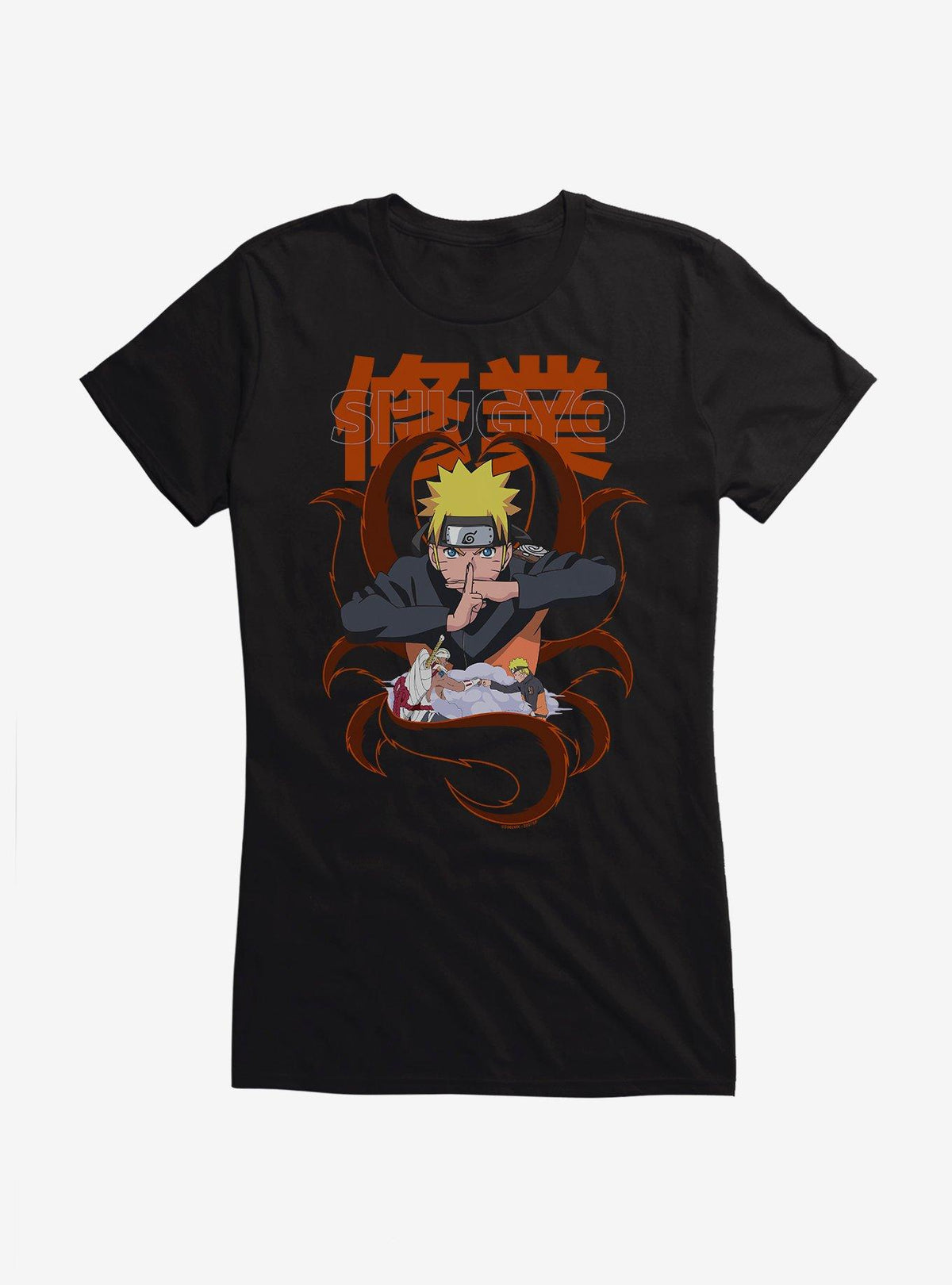 Naruto Shippuden Nine Tail Shugyo Girls T-Shirt