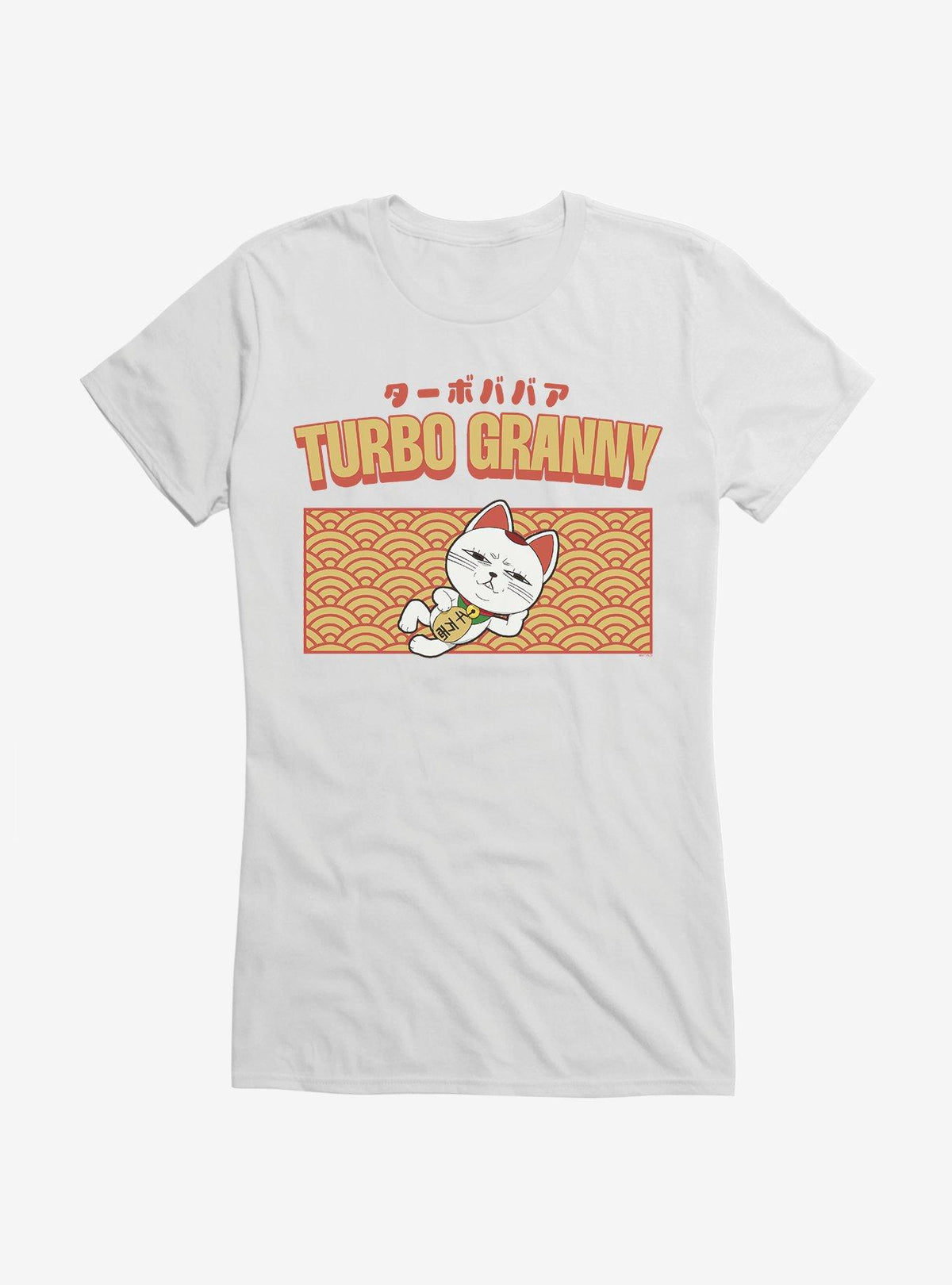 Dandadan Turbo Granny Lounging Cat Limited Color Girls T-Shirt