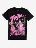 JoJo's Bizarre Adventure Jotaro Kujo Pink Heart T-Shirt