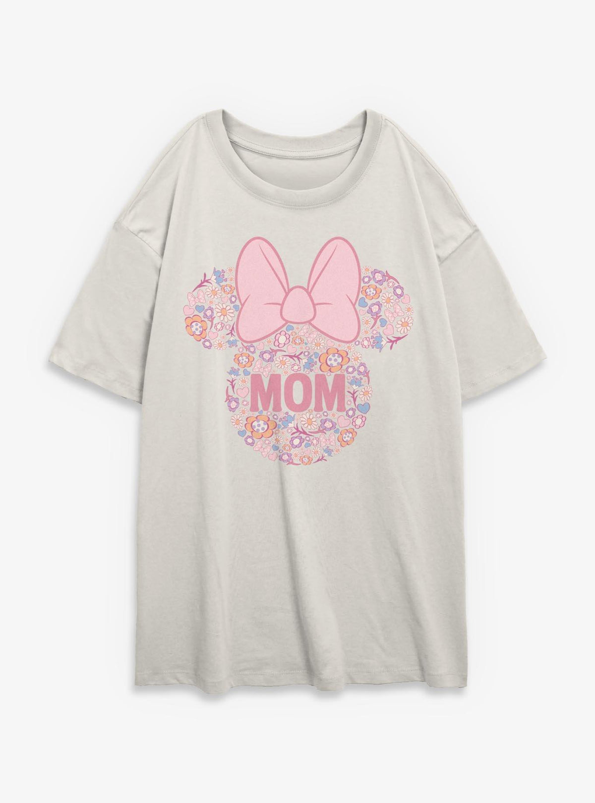 Disney Minnie Mouse Mom Flowers Fill Girls Oversized T-Shirt