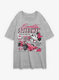 Disney Minnie Mouse Sweetie Speedway Racing Girls Oversized T-Shirt