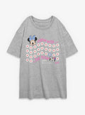 Disney Minnie Mouse & Figaro Grow With The Flow Girls Oversized T-Shirt