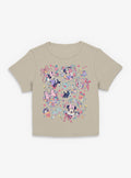Disney Minnie Mouse & Figaro Flower Collage Girls Baby T-Shirt