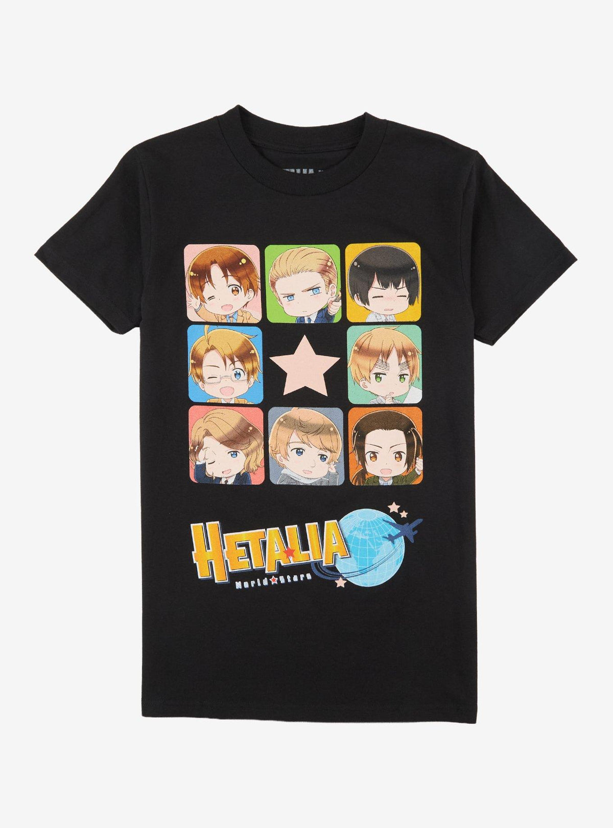 Hetalia: World Stars Chibi Grid T-Shirt