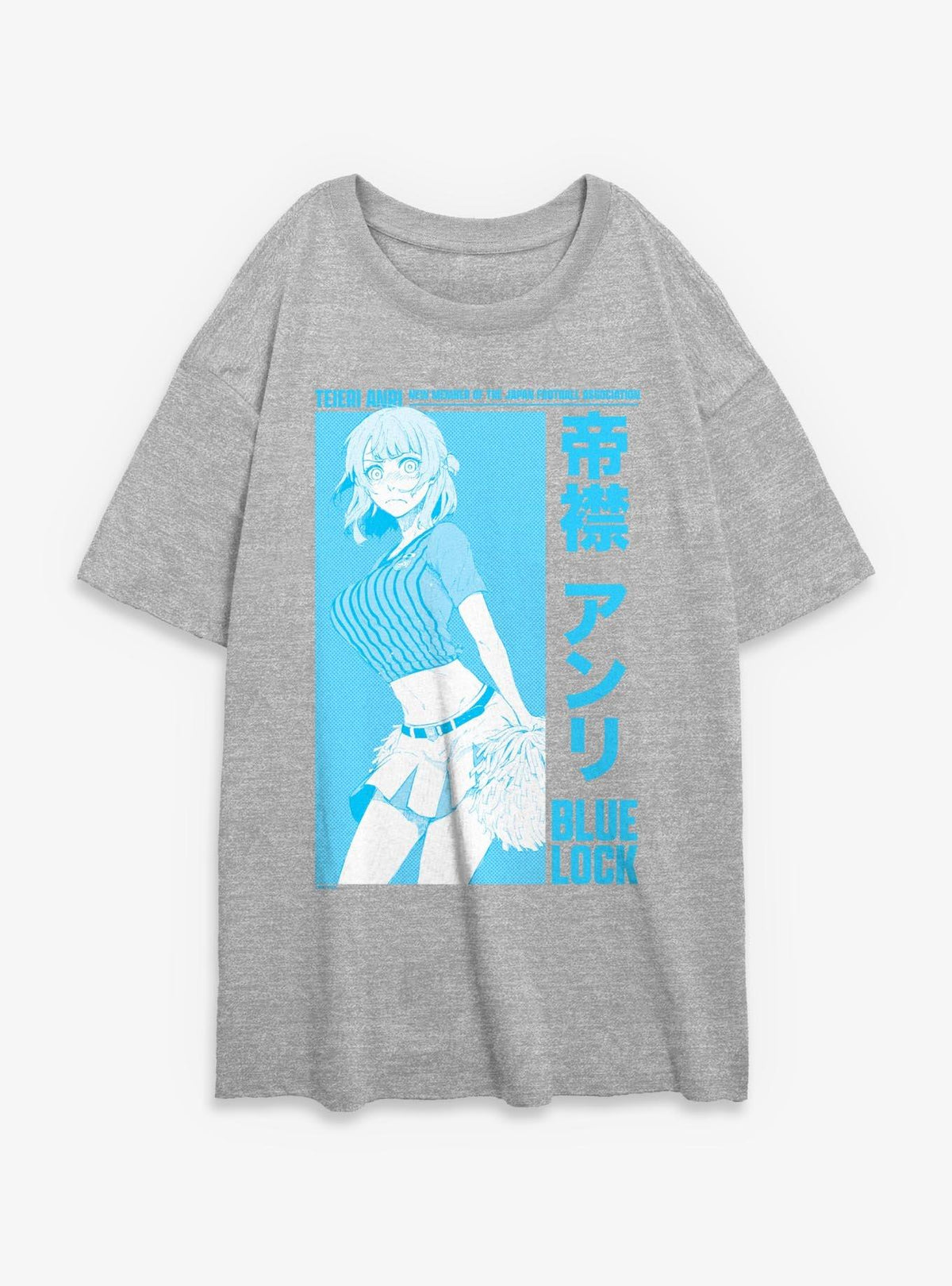 Blue Lock New Member Teieri Anri Girls Oversized T-Shirt