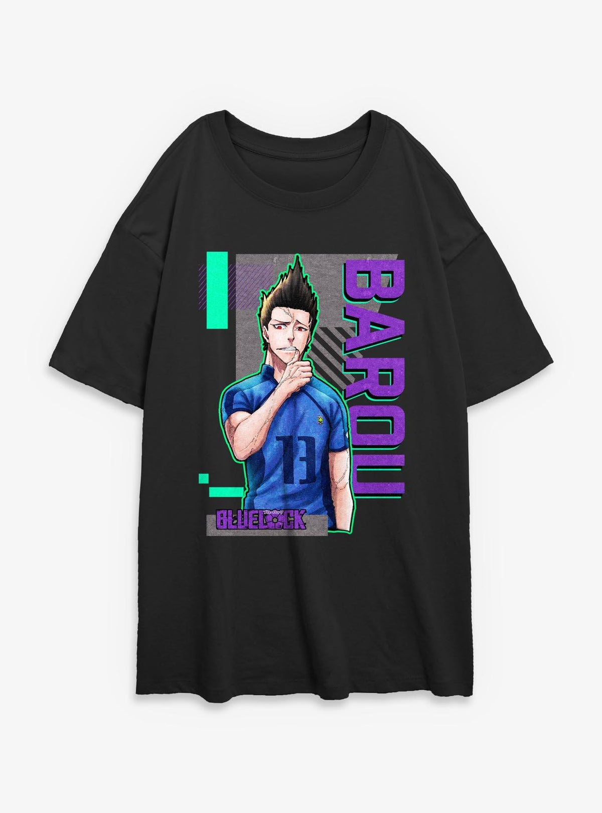 Blue Lock Barou Sporting Girls Oversized T-Shirt