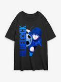 Blue Lock Ball Charge Girls Oversized T-Shirt