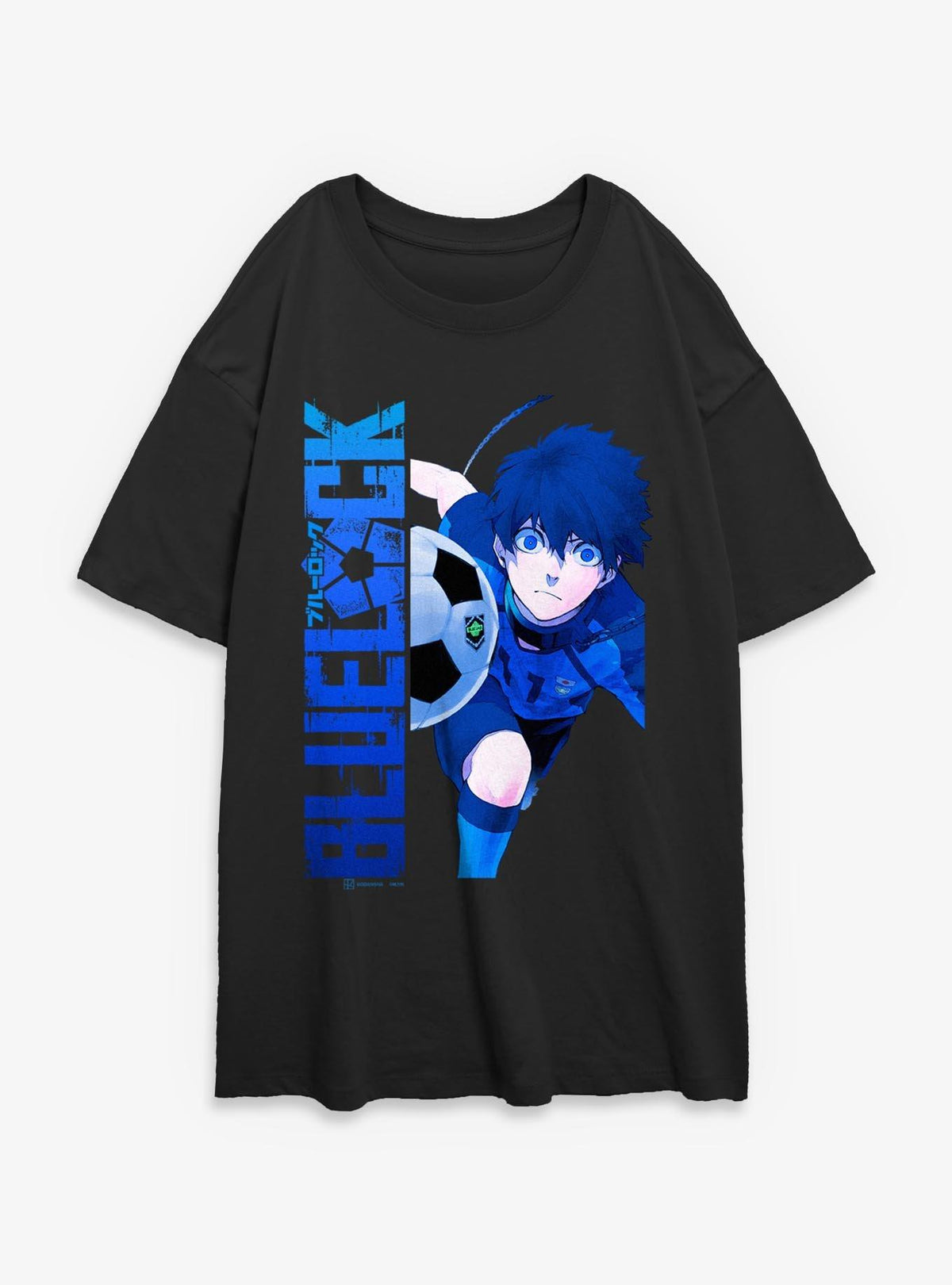 Blue Lock Ball Charge Girls Oversized T-Shirt