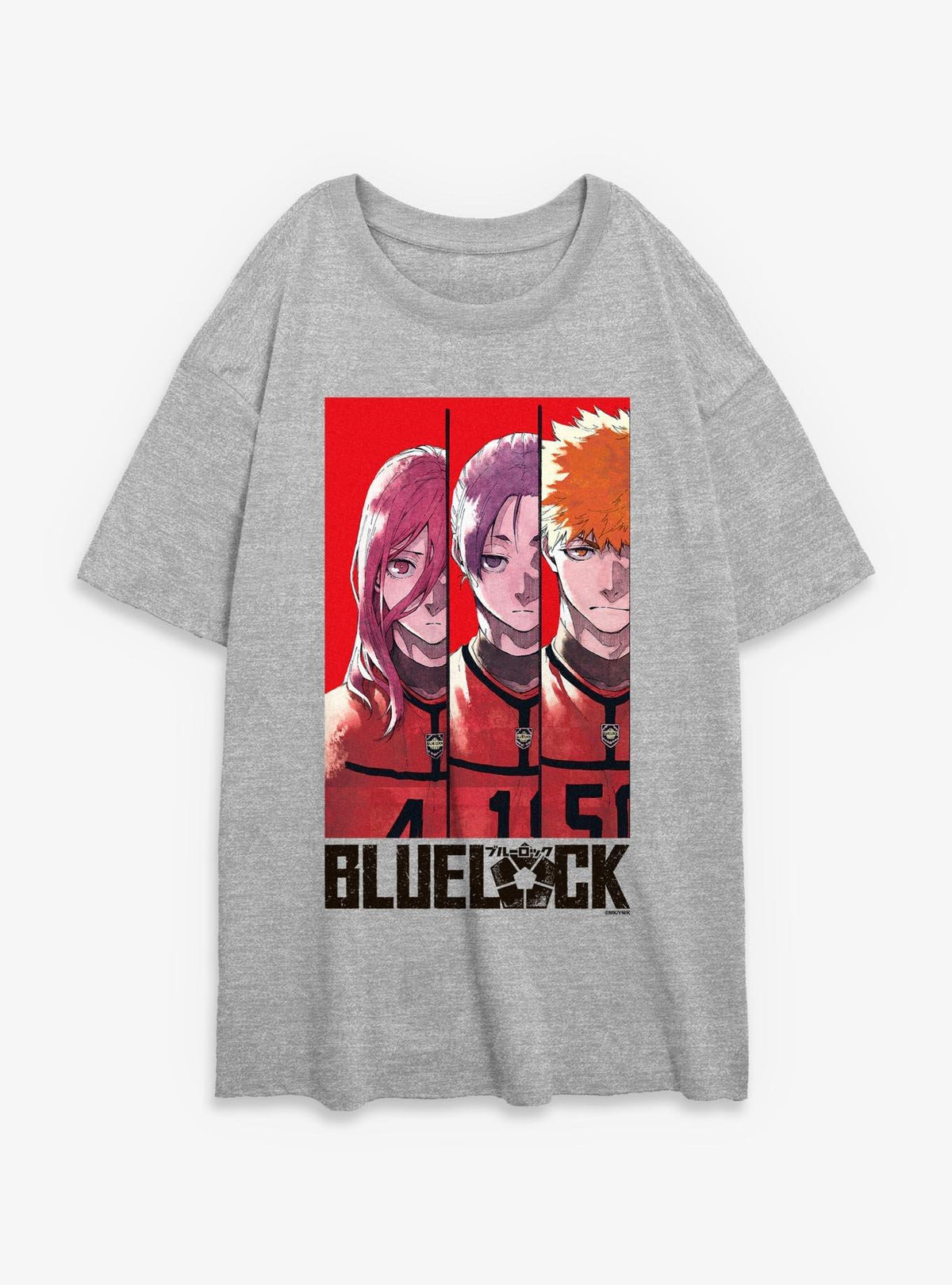 Blue Lock Team Red Girls Oversized T-Shirt