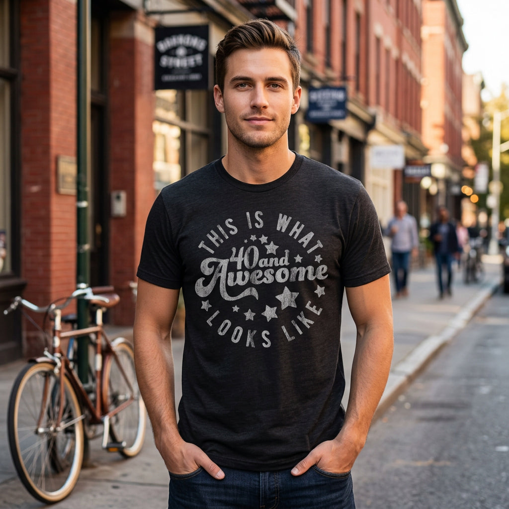 This Is What 40 And Awesome Looks Like Men's T Shirt