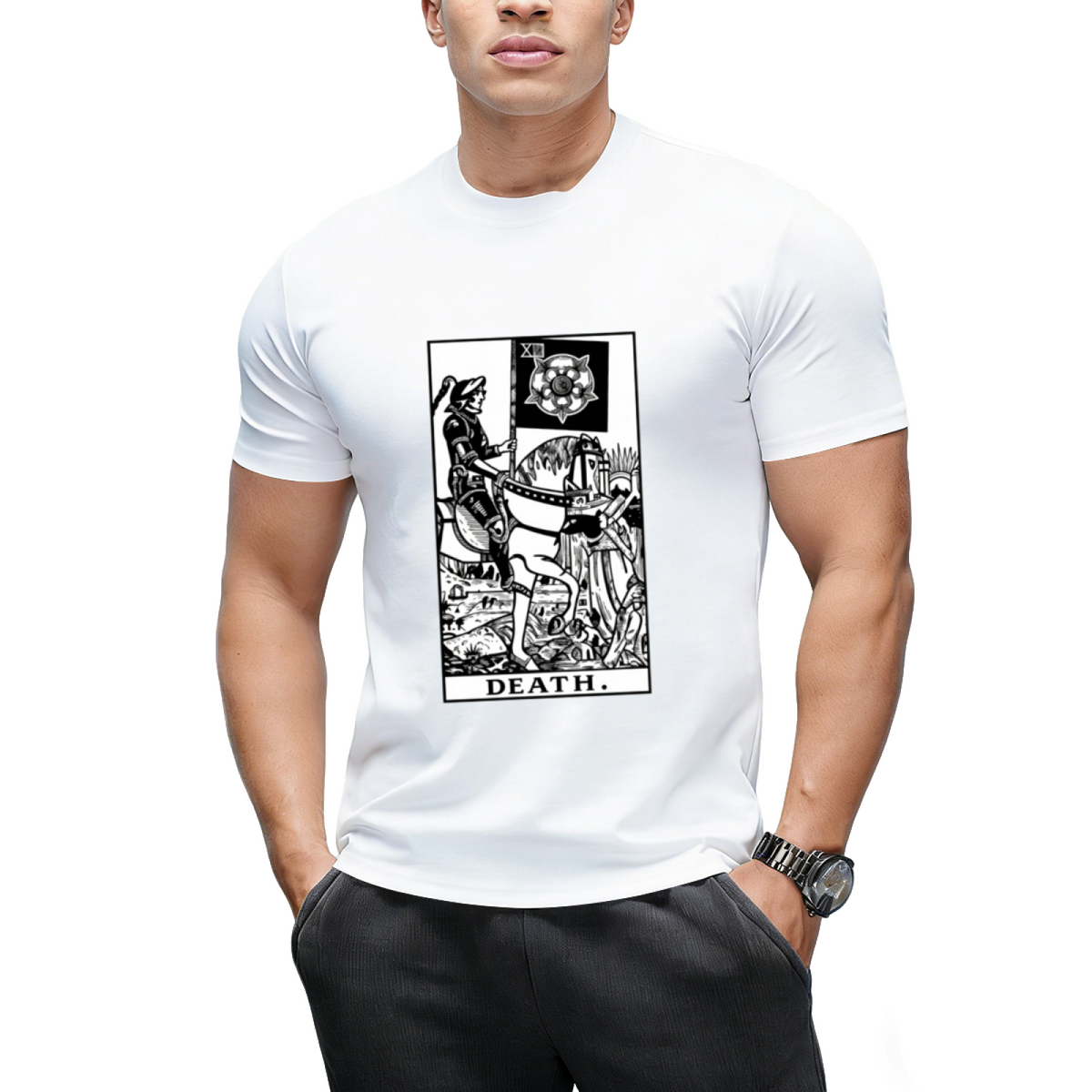 Death Tarot in black T-Shirt