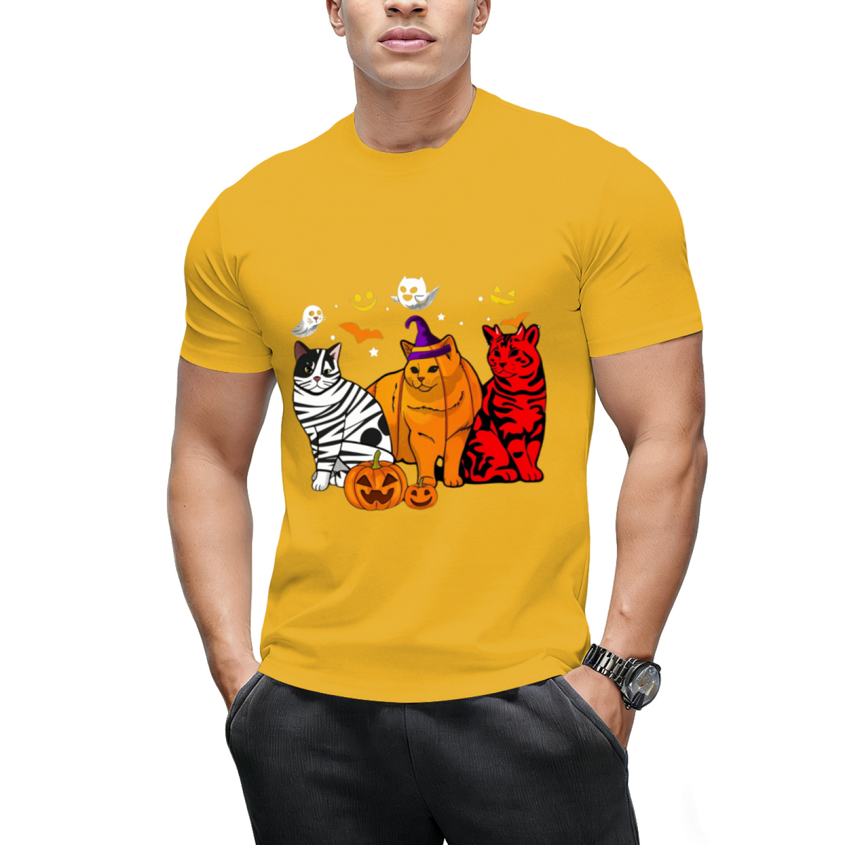 Funny Cat Halloween Costume Gift T-shirt T-Shirt