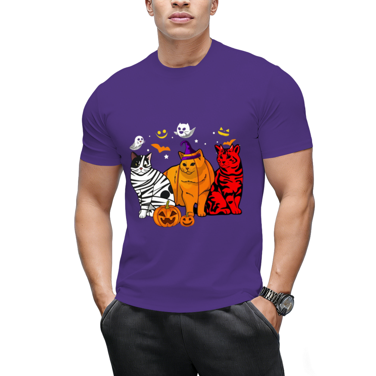 Funny Cat Halloween Costume Gift T-shirt T-Shirt