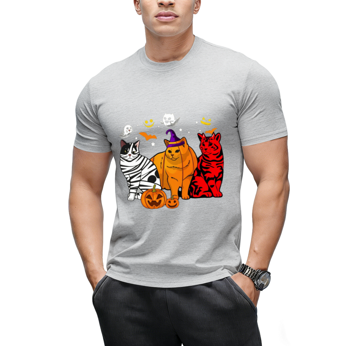 Funny Cat Halloween Costume Gift T-shirt T-Shirt