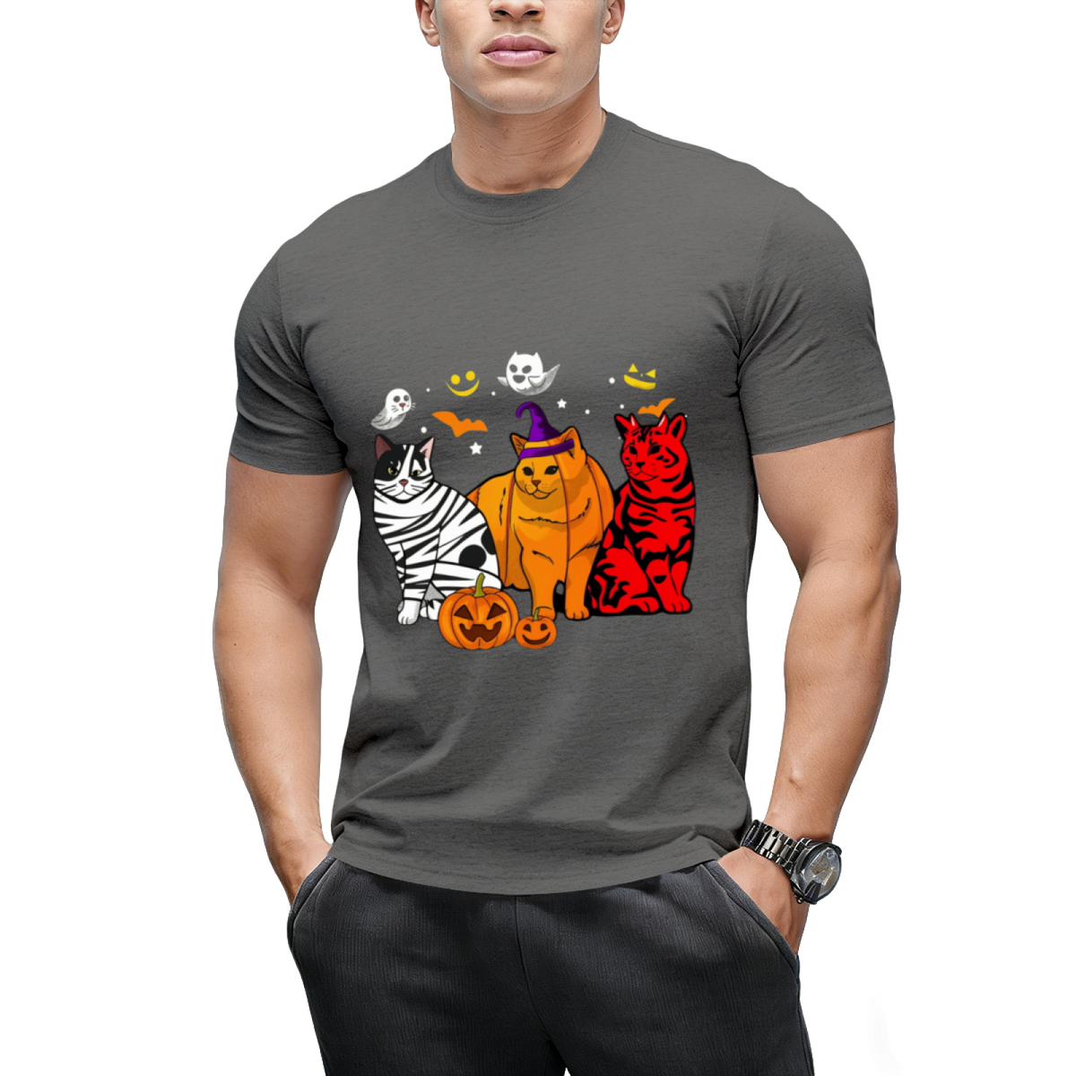 Funny Cat Halloween Costume Gift T-shirt T-Shirt
