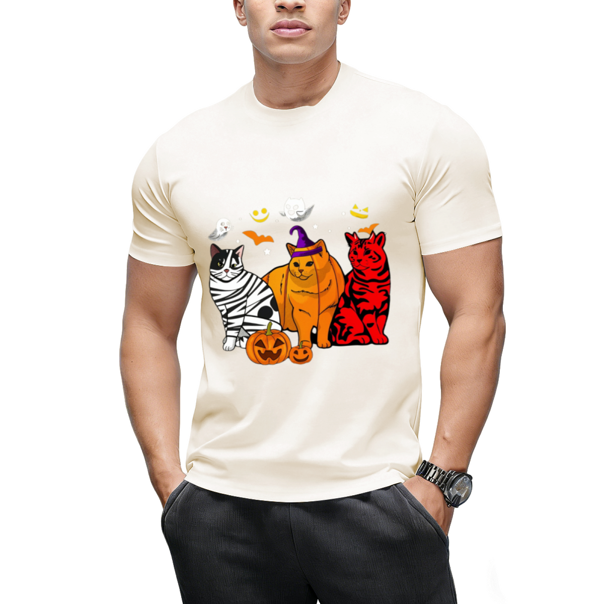 Funny Cat Halloween Costume Gift T-shirt T-Shirt