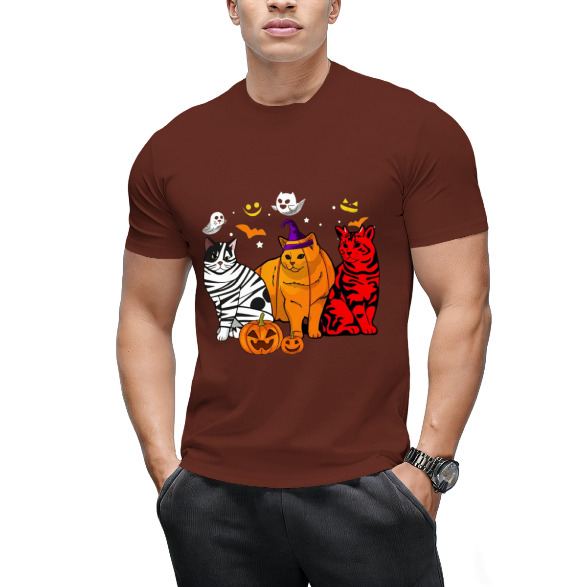 Funny Cat Halloween Costume Gift T-shirt T-Shirt