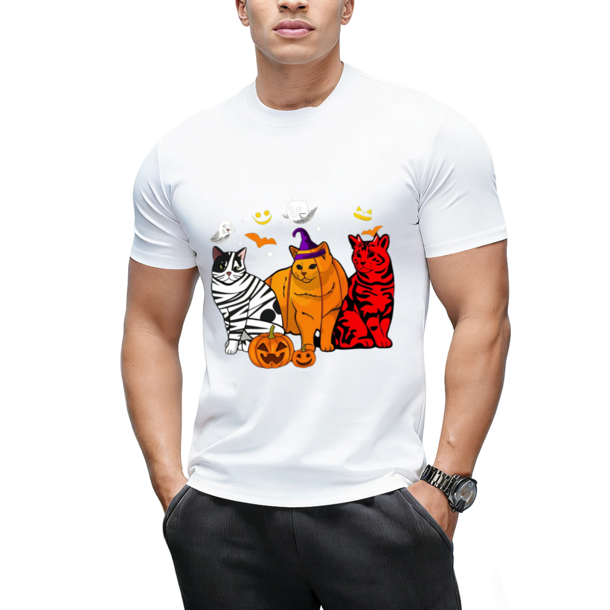Funny Cat Halloween Costume Gift T-shirt T-Shirt