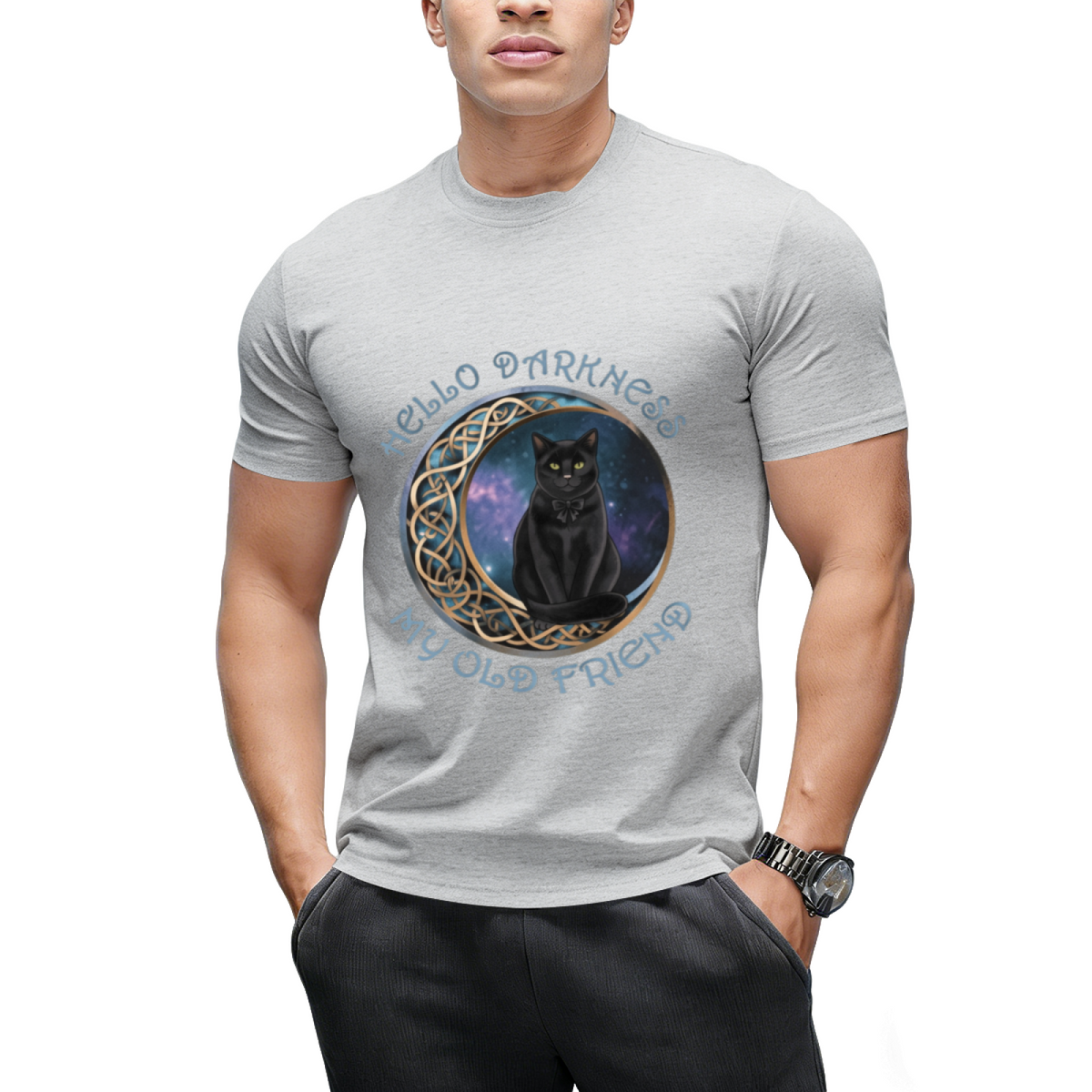 Hello Darkness My Old Friend Cat Lovers T-Shirt