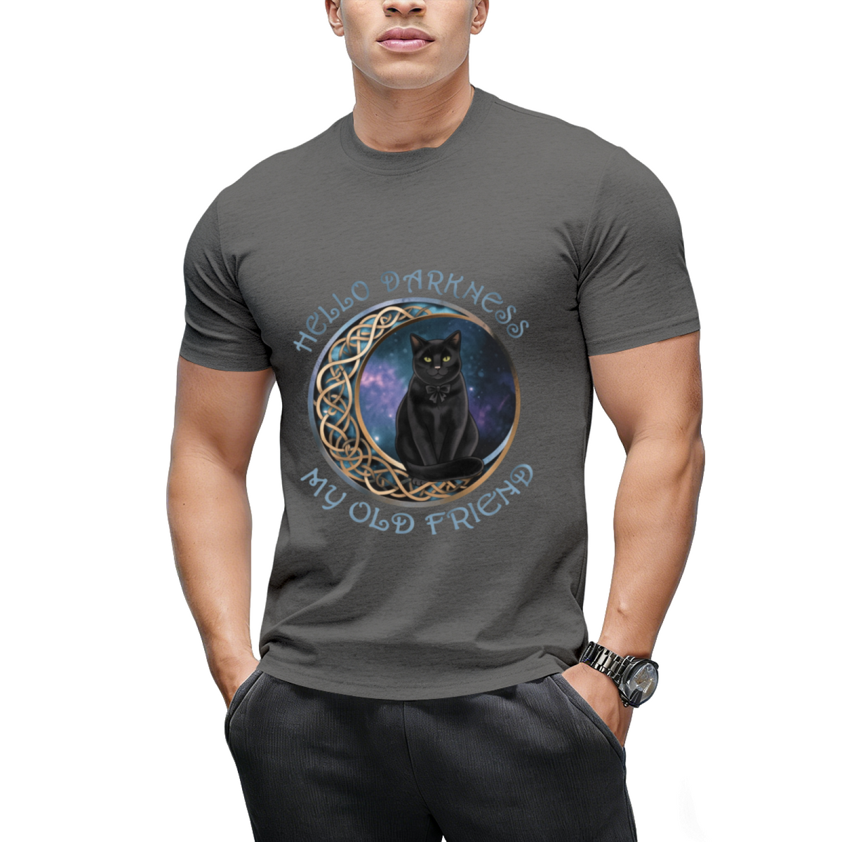 Hello Darkness My Old Friend Cat Lovers T-Shirt