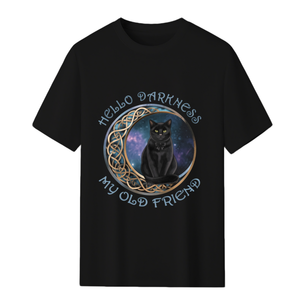 Hello Darkness My Old Friend Cat Lovers T-Shirt