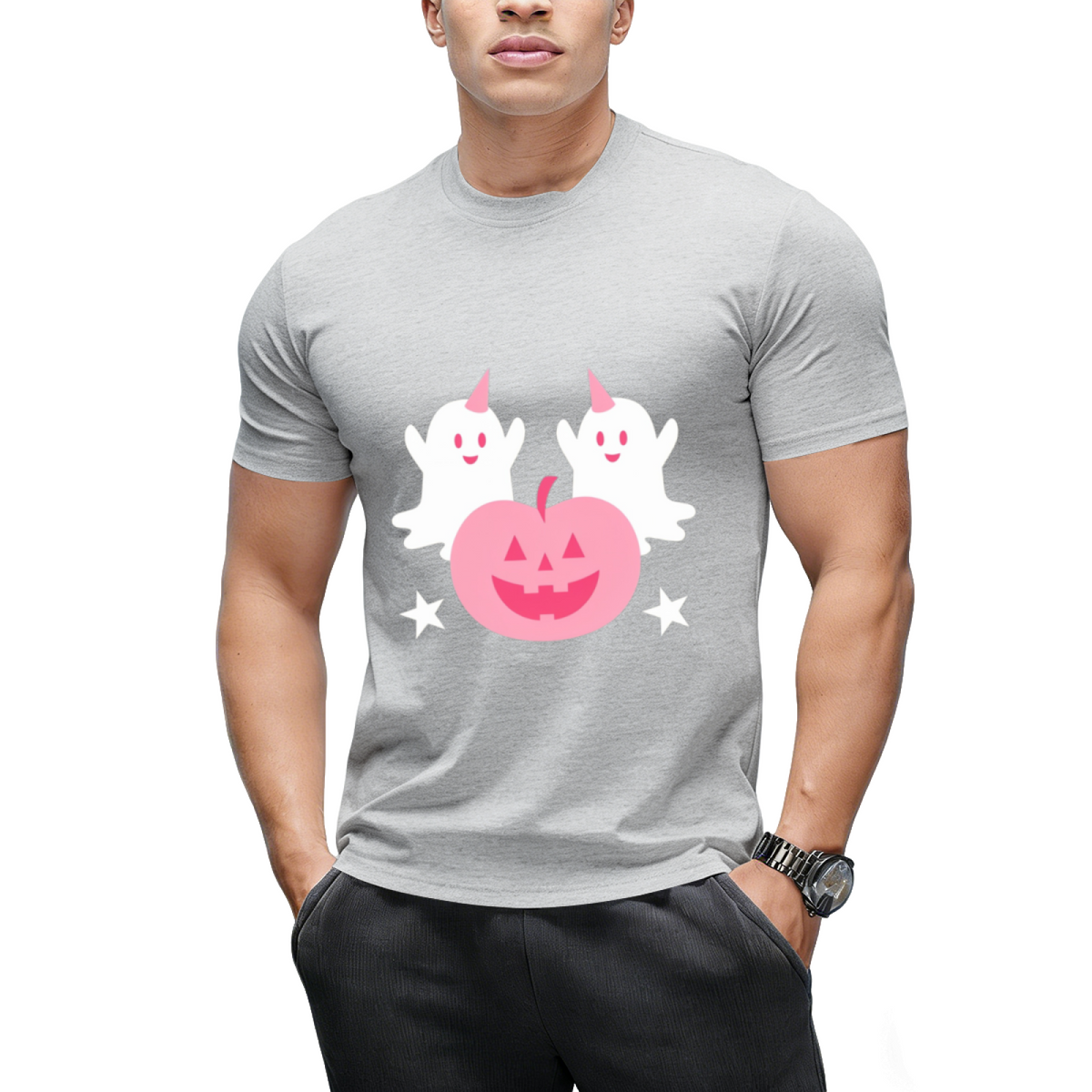 Cute Ghosts and Pumpkin T-Shirt