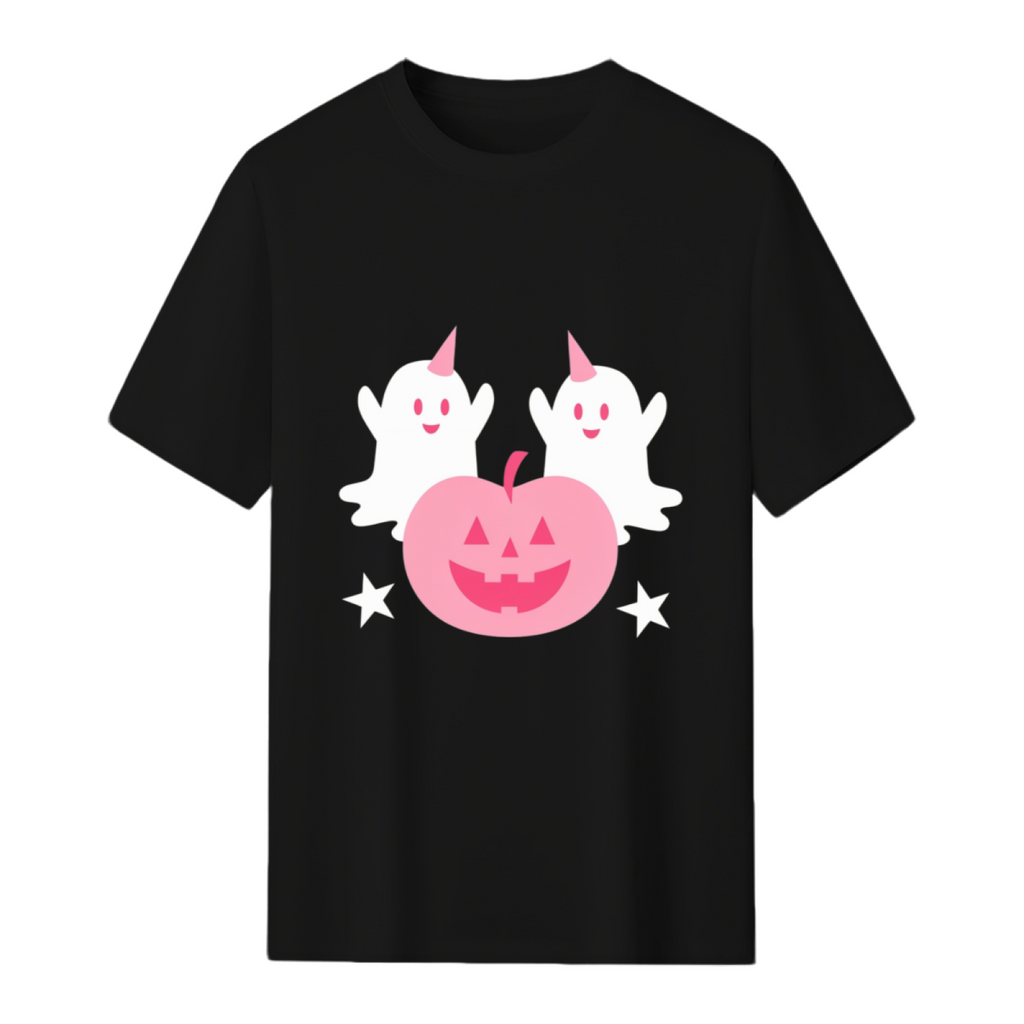 Cute Ghosts and Pumpkin T-Shirt