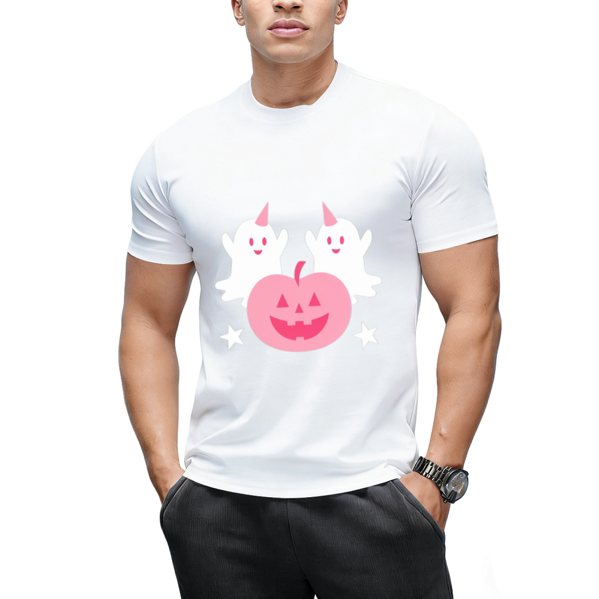 Cute Ghosts and Pumpkin T-Shirt