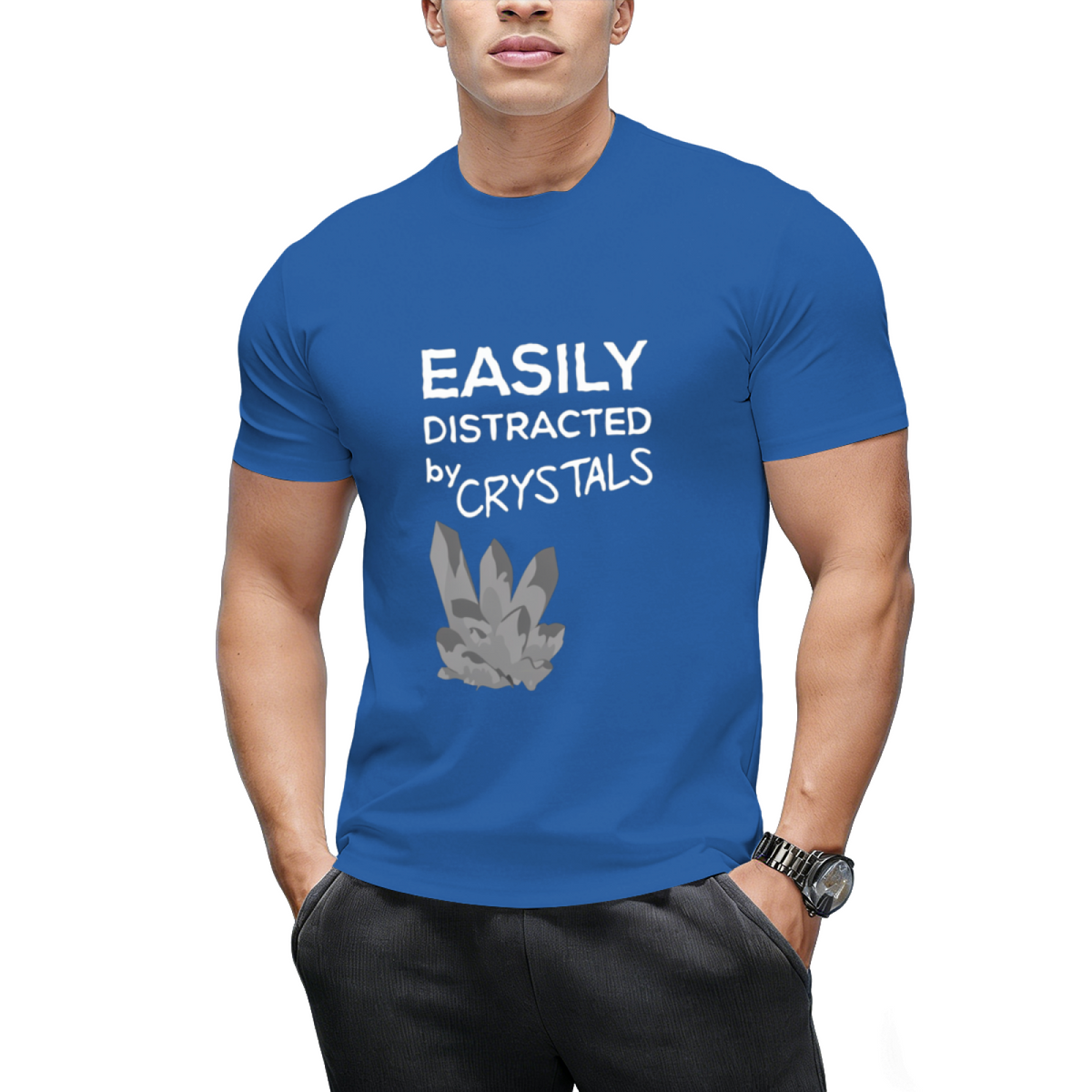 easily distracted by crystals T-Shirt