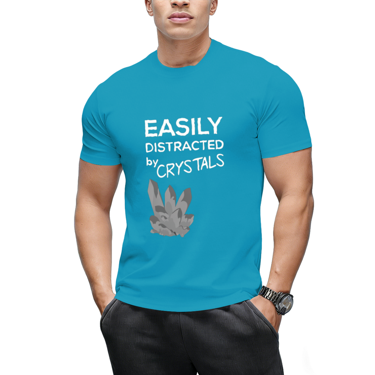 easily distracted by crystals T-Shirt