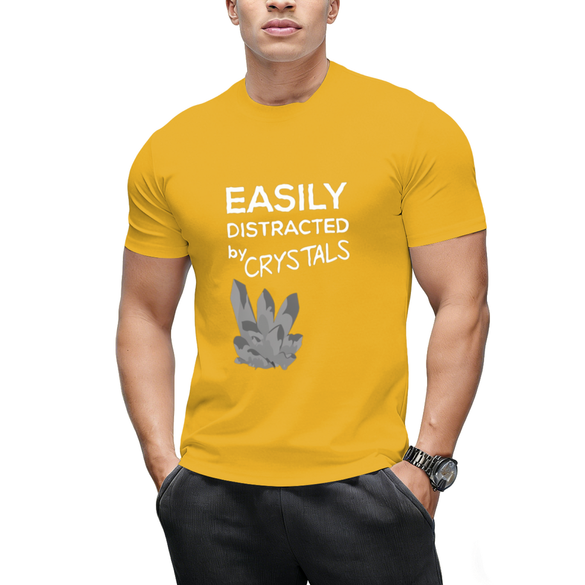 easily distracted by crystals T-Shirt