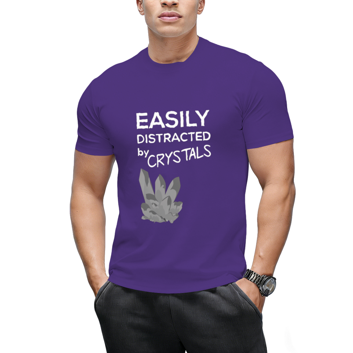 easily distracted by crystals T-Shirt