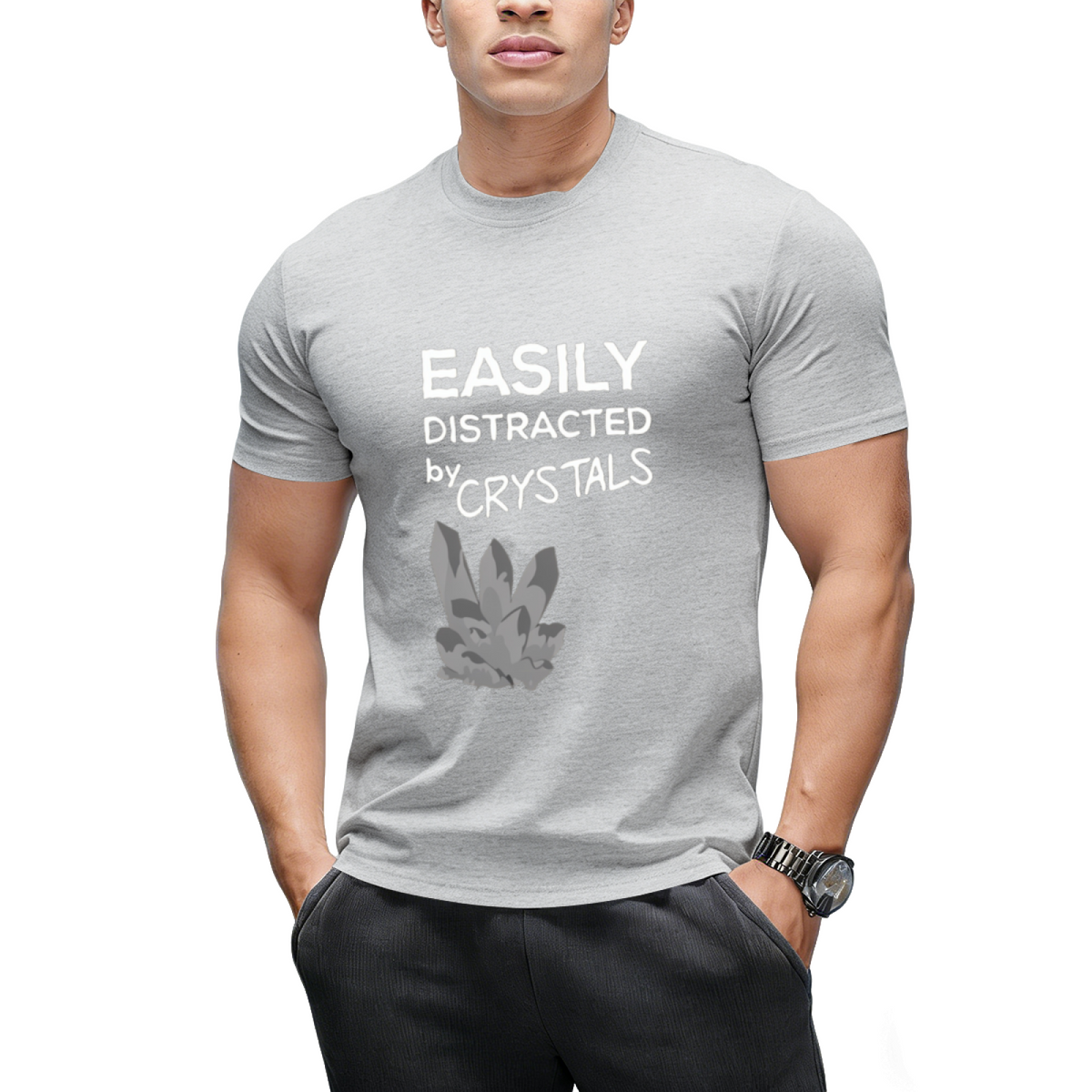 easily distracted by crystals T-Shirt