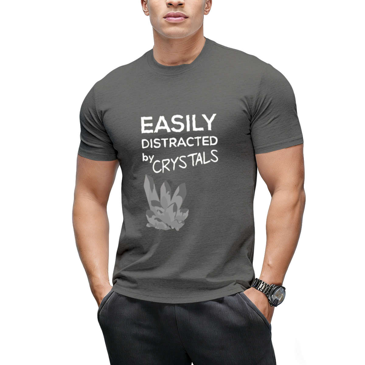 easily distracted by crystals T-Shirt