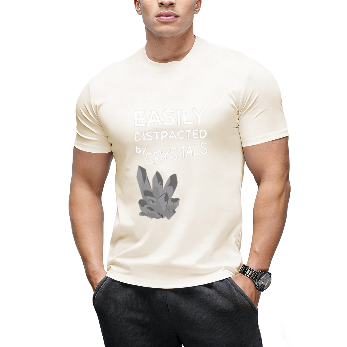 easily distracted by crystals T-Shirt