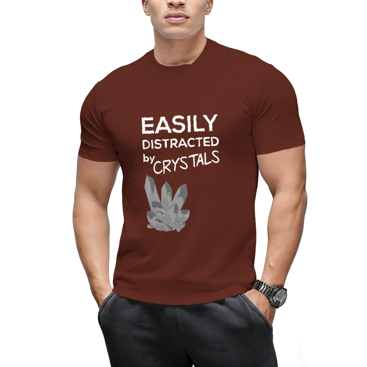 easily distracted by crystals T-Shirt