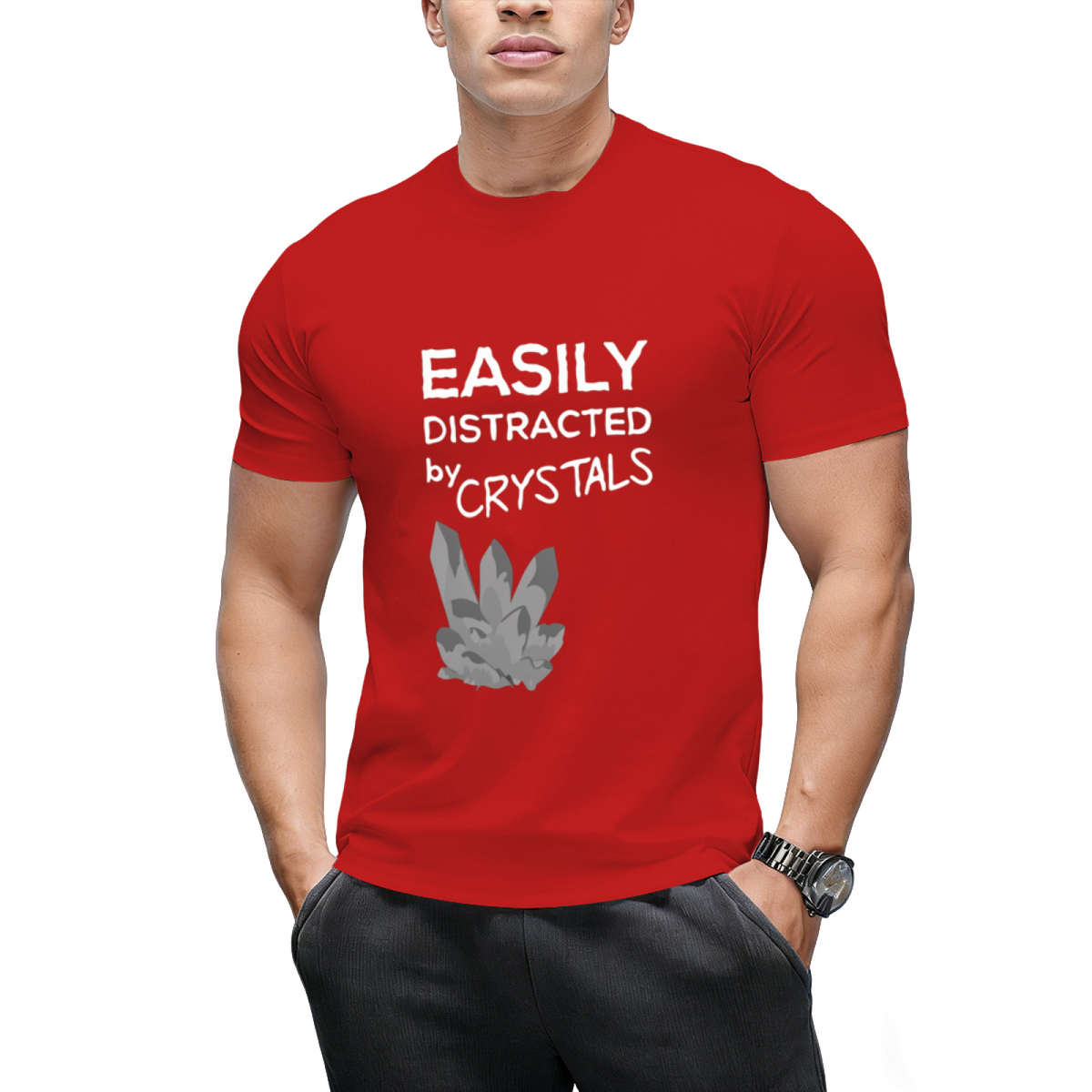 easily distracted by crystals T-Shirt