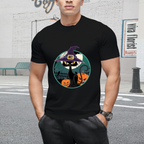 Halloween Witch Cat T-Shirt