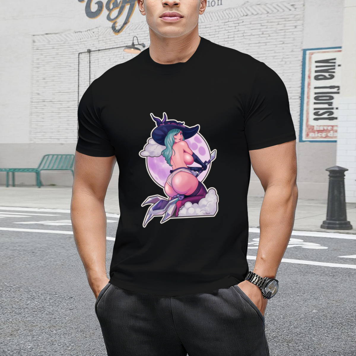 CRISTAL BROOM WITCH T-Shirt