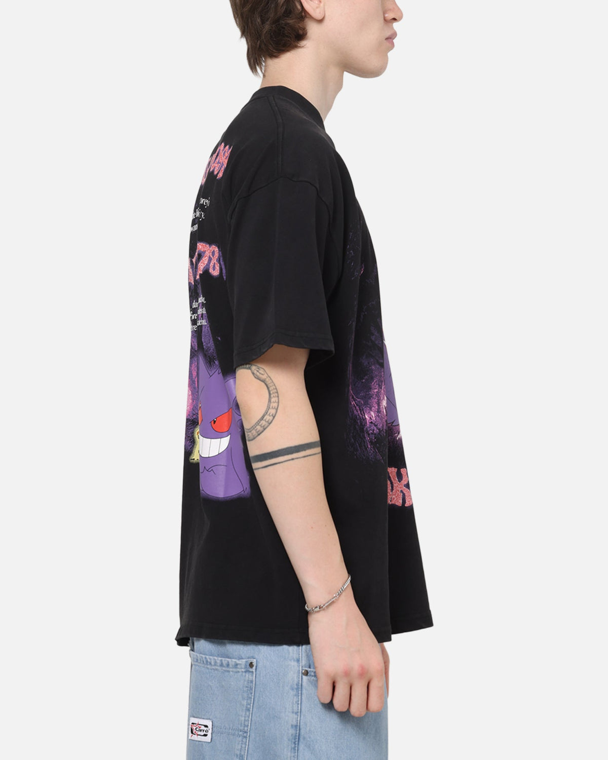 The Pok茅mon Collection By 73Studio Gengar Mimikyu T-Shirt Black